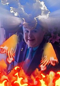 THE TELEVANGELIST, PROPHET THE BISHOP DOUG ..PHONE # 304-952-4225 P.O.BOX 2028, BLUEFIELD, WV.24701 SAY HELL NO TO HELL THE BISHOP DOUG IS A MAN WITH THREE FIRST NAME'S. WATCH THE BISHOP DOUG ON ROKU TV CHANNEL